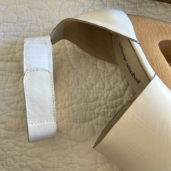 White Leather platform wedges - Picture 10 of 10